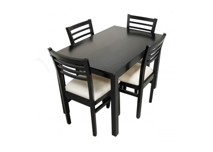 Jgo de comedor mesa veronica de 1,30 + 4 sillas