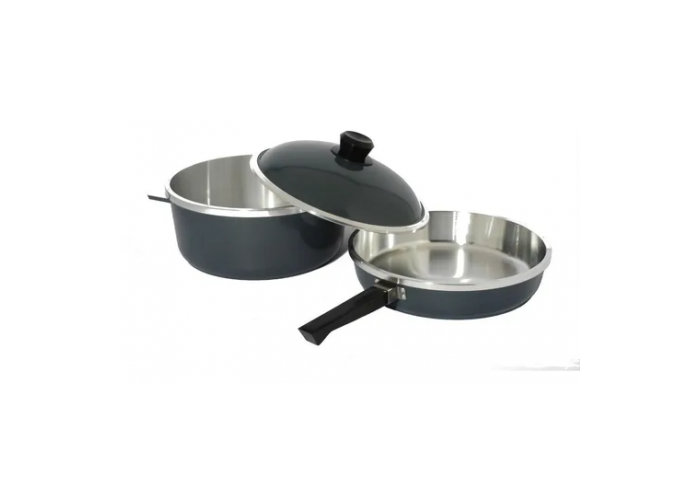 Olla + sarten + 1 tapa set de fundicion (45001)