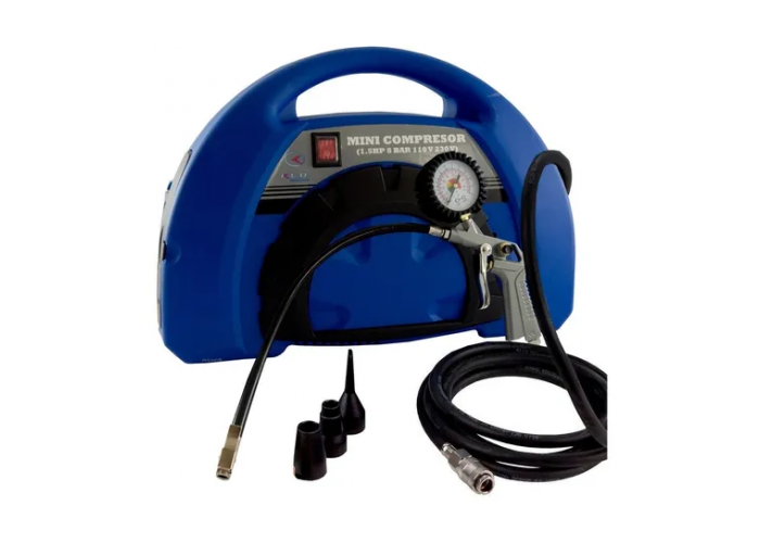 Compresor de aire inflador 200v - 1.5hp c/accesorios kldin01