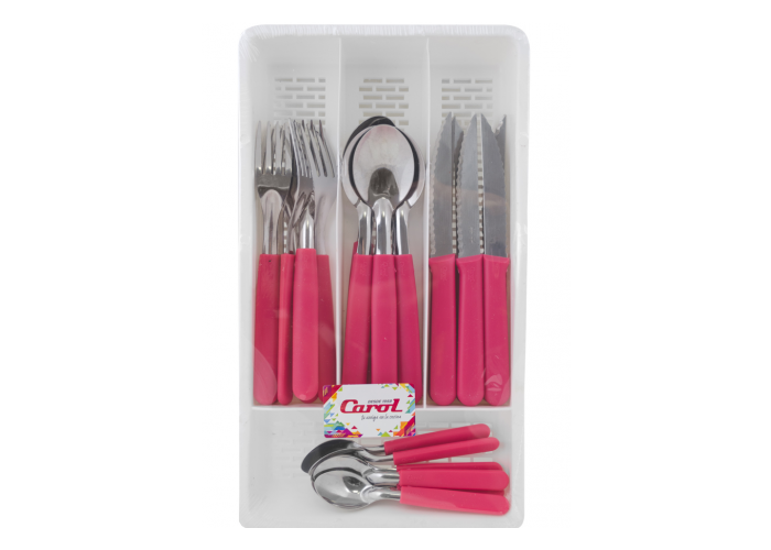 Cubiertos plastico x24 c/cubiertera