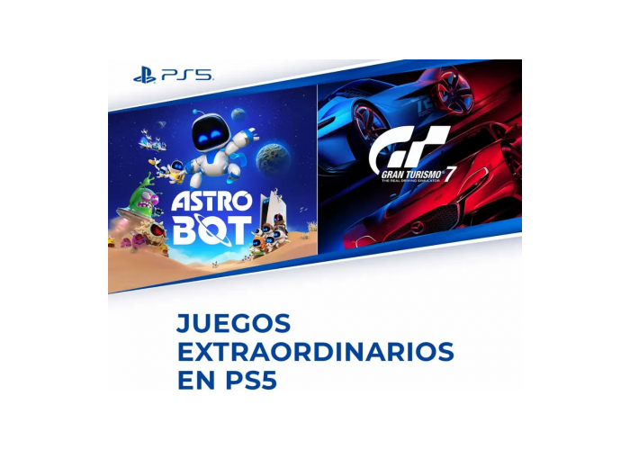 Play station ps5 (incluye 2 jgos y 1 joystick)