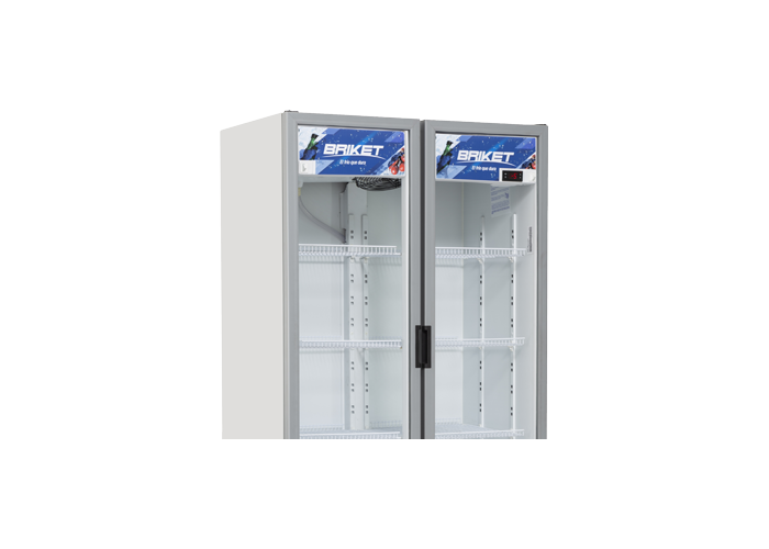 Exhibidora vertical briket doble puerta bk8000
