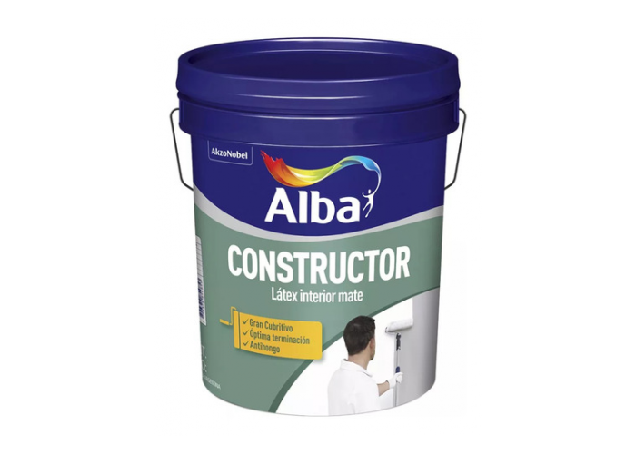 Latex alba 10 lts int/ext constructor