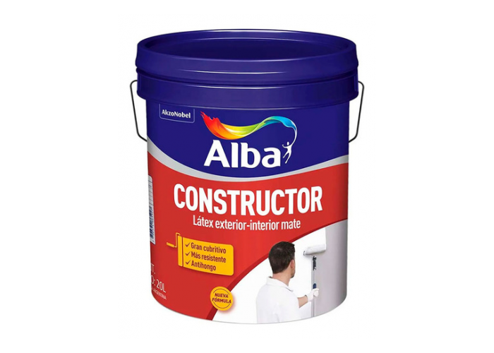 Latex alba 20 lts int/ext constructor