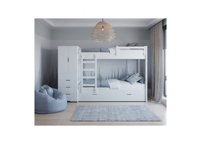 Cucheta mediterraneo triple c/placard blanca