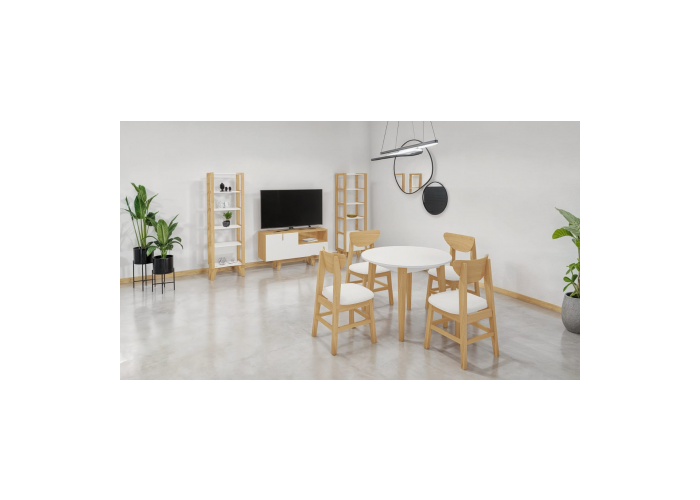 Jgo de comedor norway combinado (mesa red+4 sillas)