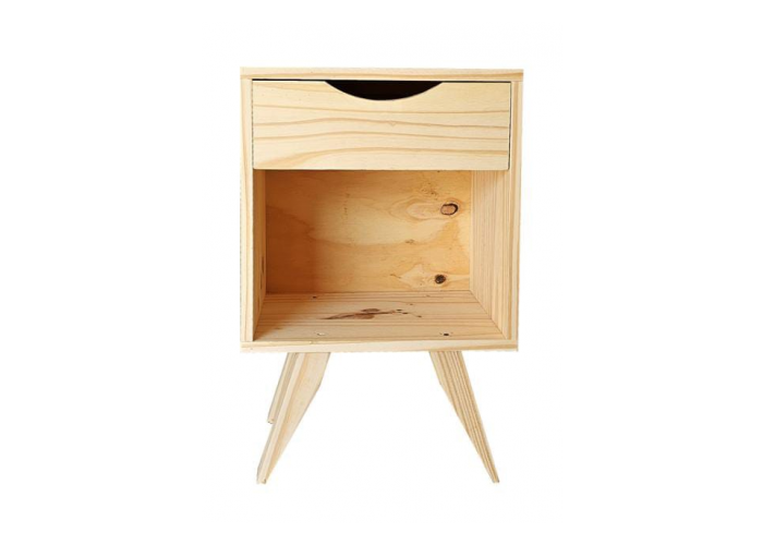 Mesa de luz retro con cajon