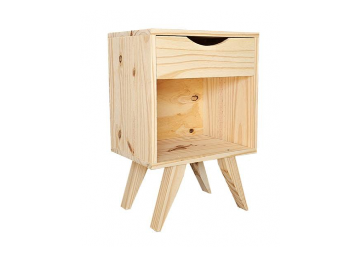 Mesa de luz retro con cajon