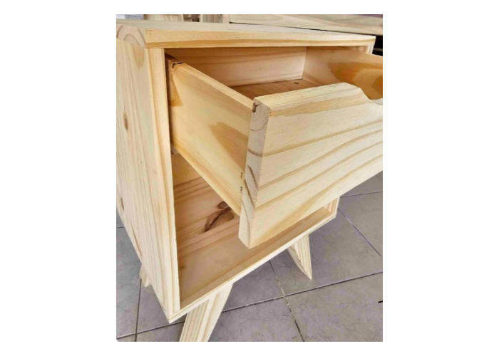 Mesa de luz retro con cajon