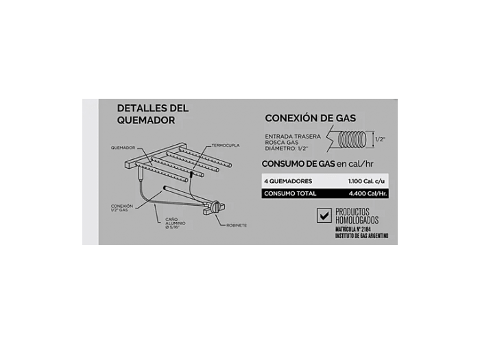 Carlitero simple - acero inox.