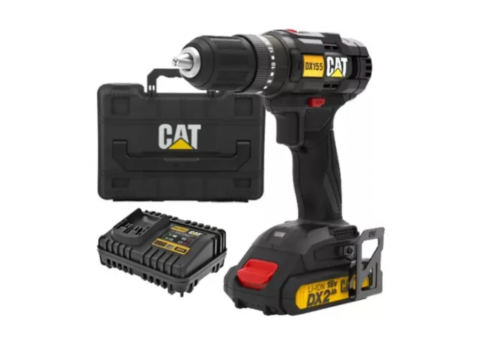 Taladro atornillador c/per 18v + bat catdx155