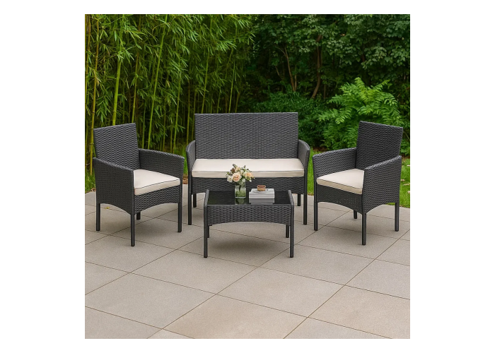 Juego de jardin rivera rattan sintetico