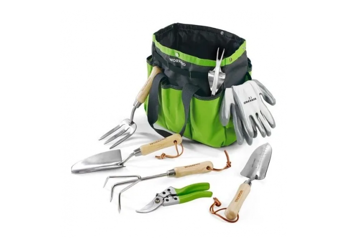 Set herramientas de jardin workpro 7 piezas w005016nt