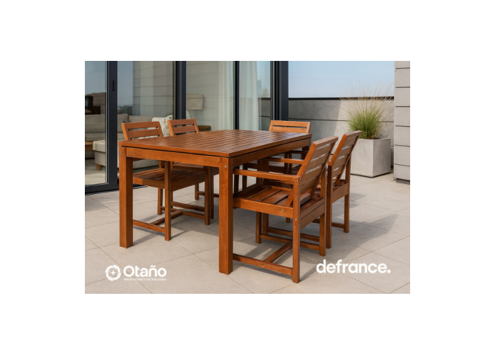 Juego de jardin exterior lustrado