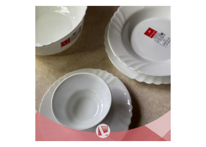 Juego vajilla x25 piezas ebro blanco bormioli (15635)