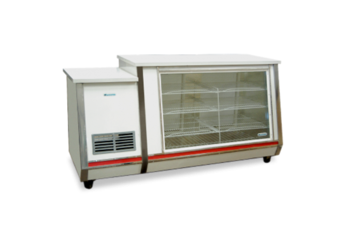 Vitrina mostrador 2,40 mts. horizontal orlandos