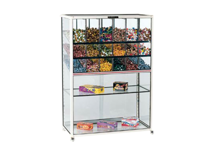 Vitrina 1.60 mts combi 3 est 24 casiller