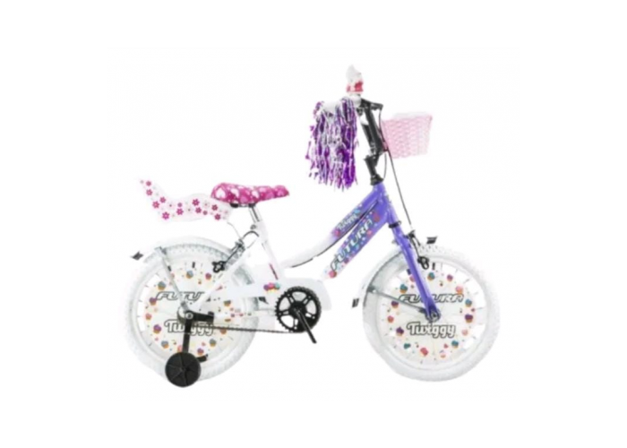 Bicicleta r.16 nena c/canasto y portamu