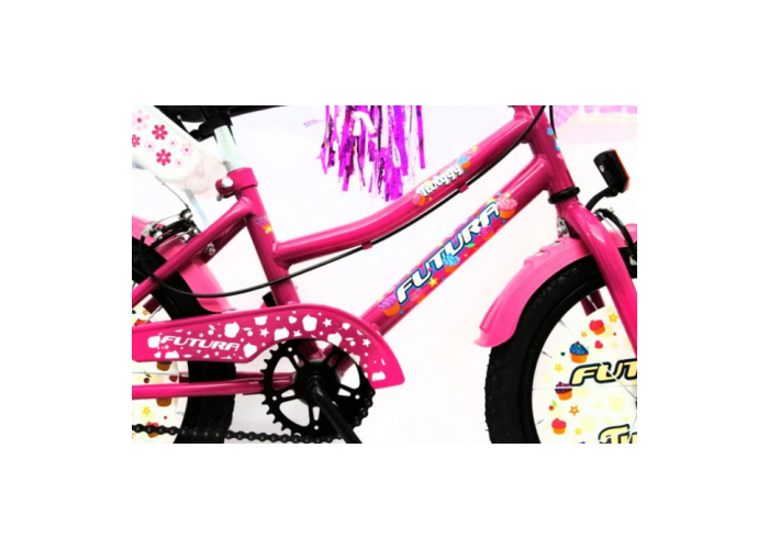 Bicicleta r.16 nena c/canasto y portamu