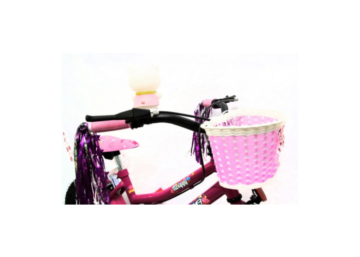 Bicicleta r.16 nena c/canasto y portamu