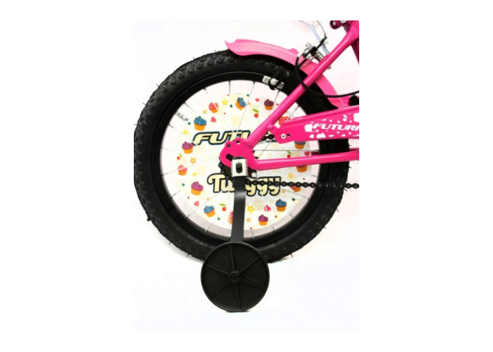 Bicicleta r.16 nena c/canasto y portamu