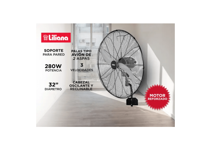 Ventilador de pared liliana 32